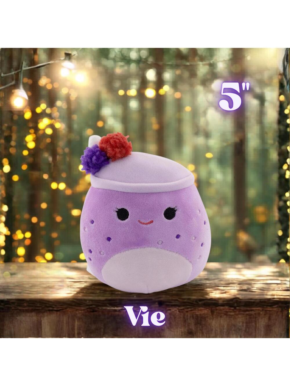 NWT Vie the Purple Berry Smoothie Squishmallows 5"
